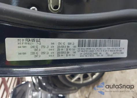 2016 Dodge Journey R/T из США, поврежденный, VIN 3C4PDDEG9GT244565